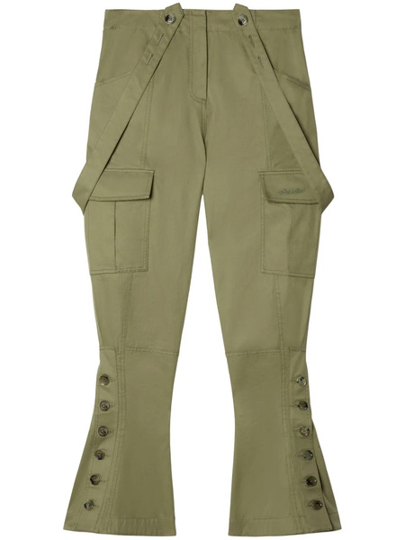  Off-white Flared Cargo Pants - Green 