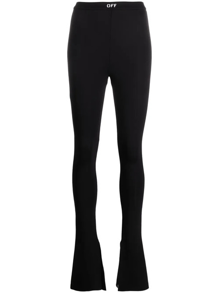  Off-white Flared High-waist Leggings - Black 