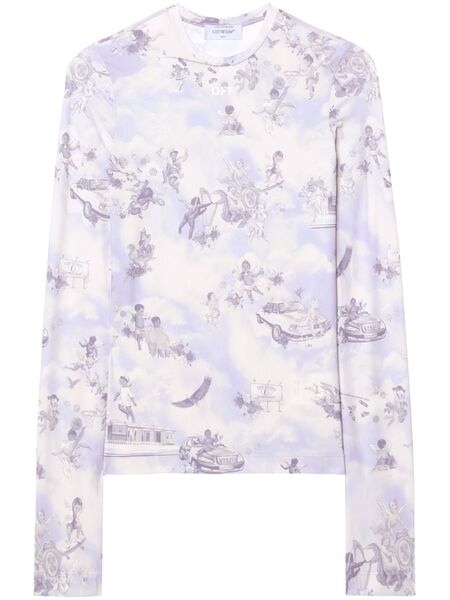  Off-white Graphic-print T-shirt - Purple 