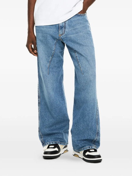 Off-white Half Arrow Twist Jeans - Blue 