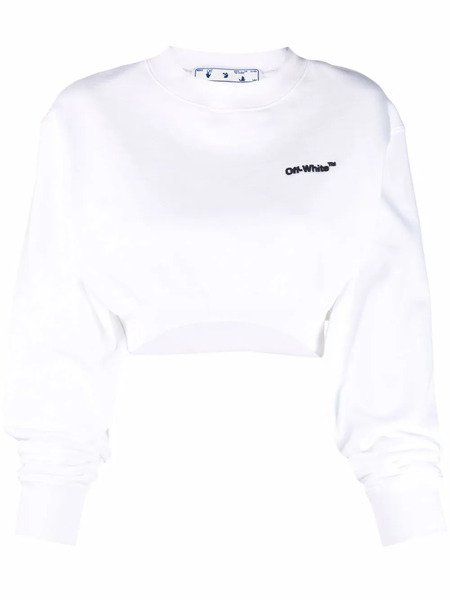  Off-white Helvetica Cropped Sweatshirt 