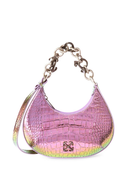  Off-white Hemisphere Croco Shoulder Bag - Pink 