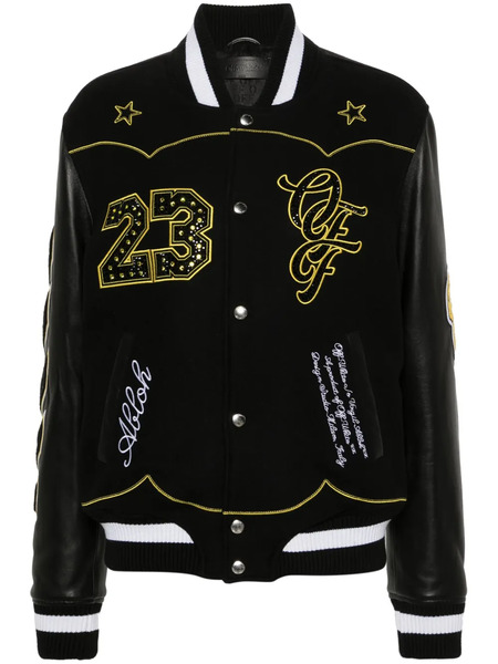  Off-white Horseshoe Bomber Jacket - Black 