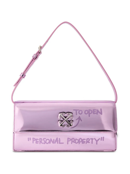  Off-white Jitney 1.0 Embossed Shoulder Bag - Pink 