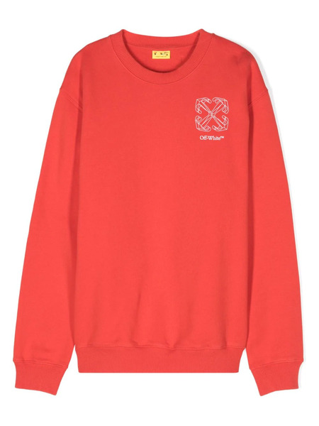  Off-white Kids Arrow 3d Sweater - Red 