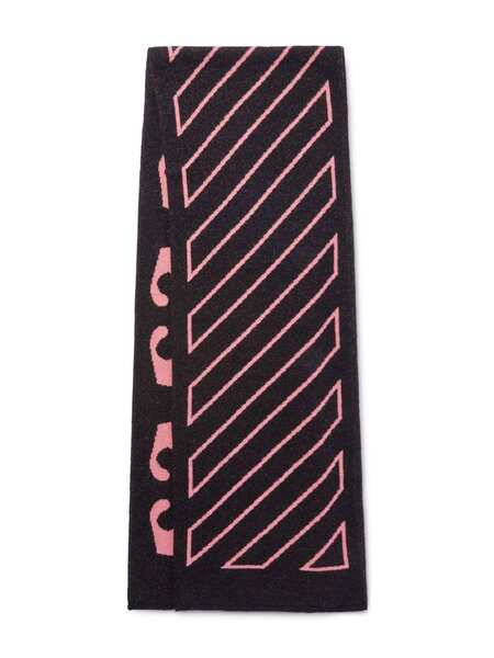  Off-white Kids Arrow Diag Scarf - Black 