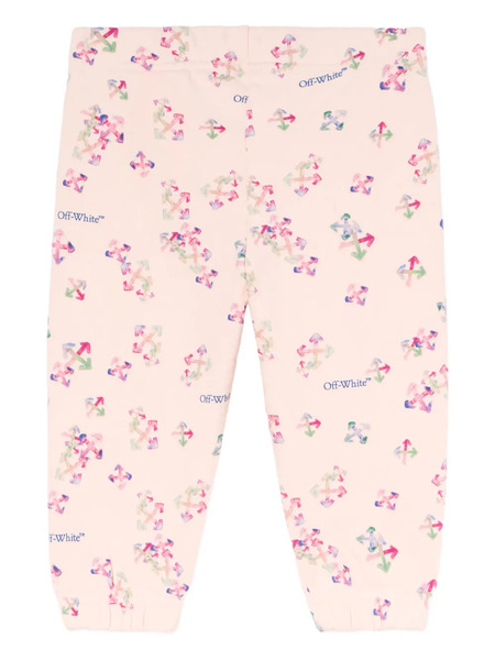  Off-white Kids Arrow Logo Sweatpants - Pink 