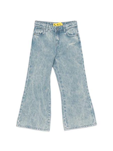  Off-white Kids Belt-loop Pocket Jeans - Blue 