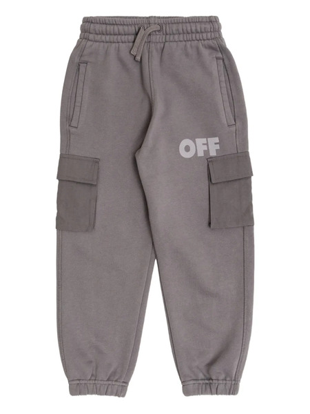  Off-white Kids Cargo-pocket Trousers - Grey 