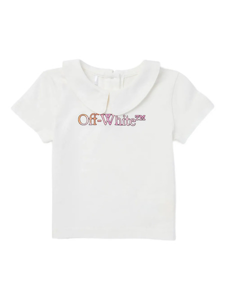  Off-white Kids Collar Short-sleeve Top 