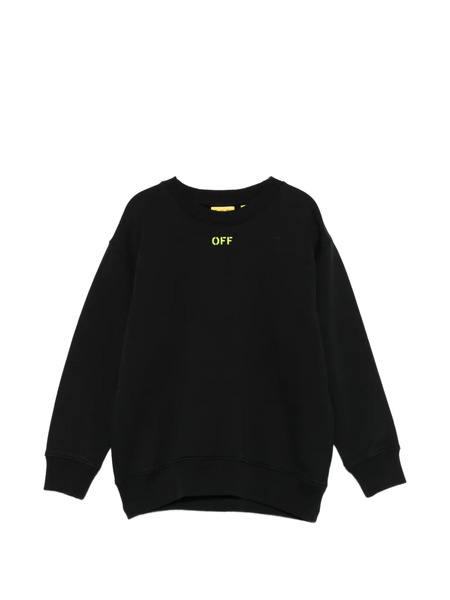  Off-white Kids Crew-neck Sweatshirt - Black 