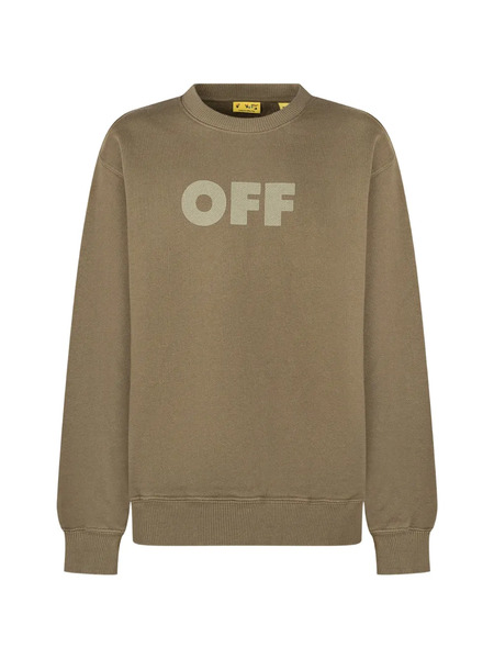  Off-white Kids Crew-neck Sweatshirt - Green 