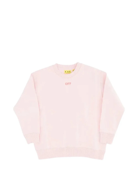  Off-white Kids Crew Neck Sweatshirt - Pink 