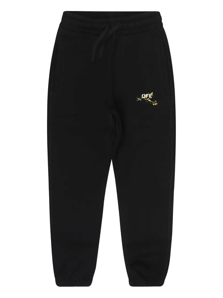  Off-white Kids Graphic Trousers - Black 