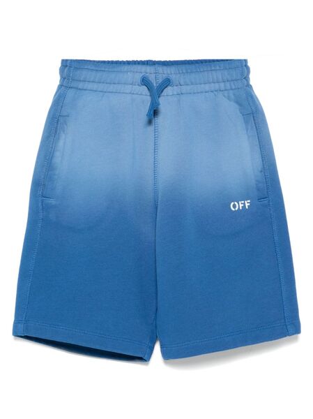  Off-white Kids Logo-print Shorts - Blue 