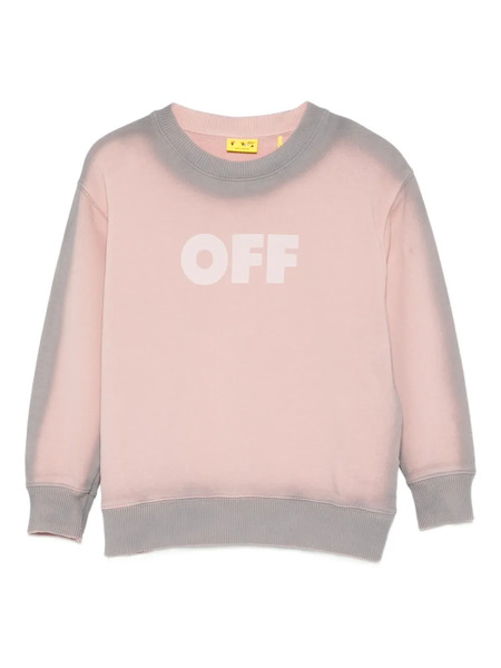  Off-white Kids Logo-print Sweatshirt - Pink 