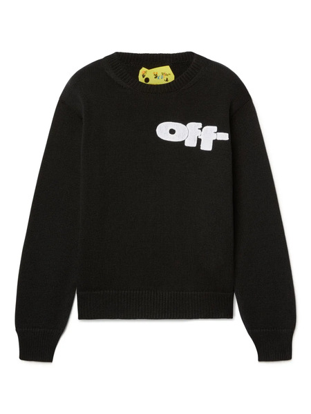  Off-white Kids Logo Sweater - Black 