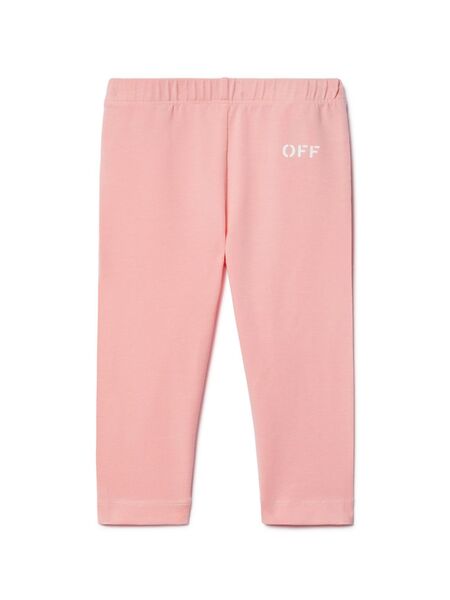  Off-white Kids Off-stamp Leggings - Pink 