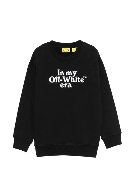  Off-white Kids Slogan-print Sweatshirt - Black 