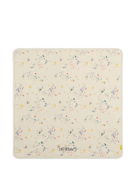  Off-white Kids Splatter Print Blanket - Neutrals 