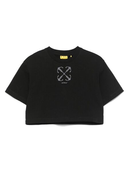  Off-white Kids Studded-arrows T-shirt - Black 