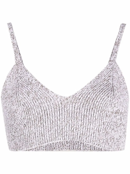  Off-white Languid Knitted Top 