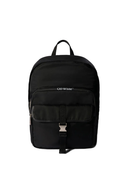  Off-white Logo Buckle Outdoor Backpack - Black 