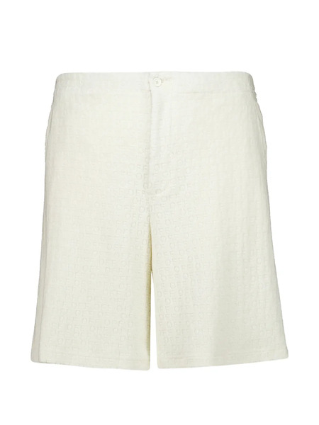  Off-white Logo Cotton Shorts 