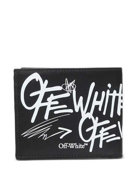  Off-white Logo-detail Bifold Wallet - Black 
