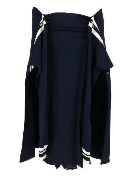  Off-white Logo-detail Midi Skirt - Blue 