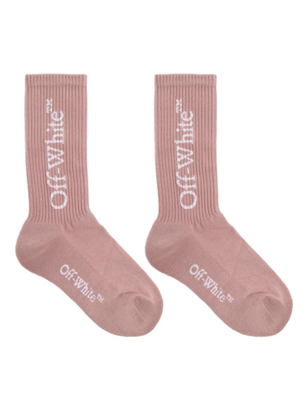  Off-white Logo-embellishment Socks - Pink 