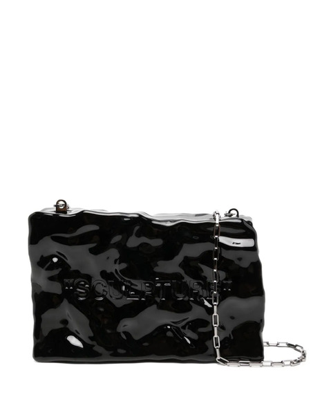  Off-white Logo-embossed Crossbody Bag - Black 