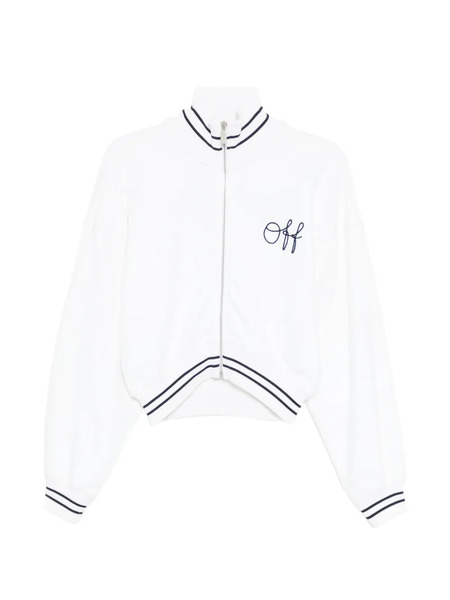  Off-white Logo-embroidered Striped Bomber Jacket 