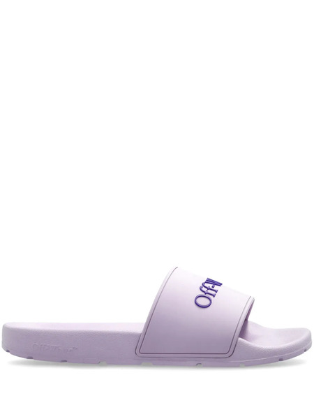  Off-white Logo Flip Flops - Purple 