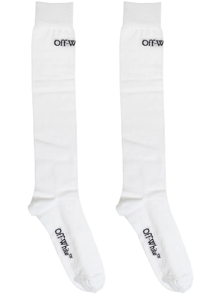  Off-white Logo-jacquard Socks 