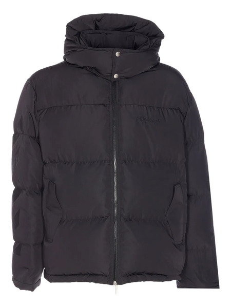  Off-white Logo-print Down Jacket - Black 