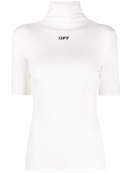  Off-white Logo-print High-neck T-shirt 