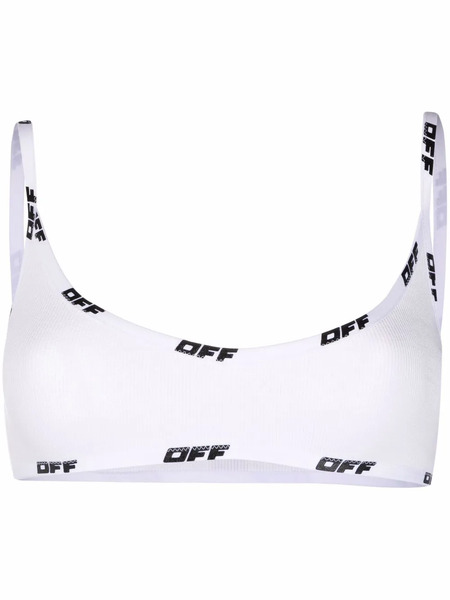  Off-white Logo-tape Detail Bralette 