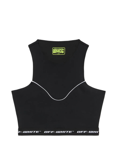  Off-white Logoband Crop Top - Black 
