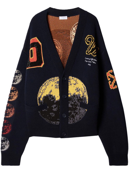  Off-white Moon Phase Cardigan - Blue 
