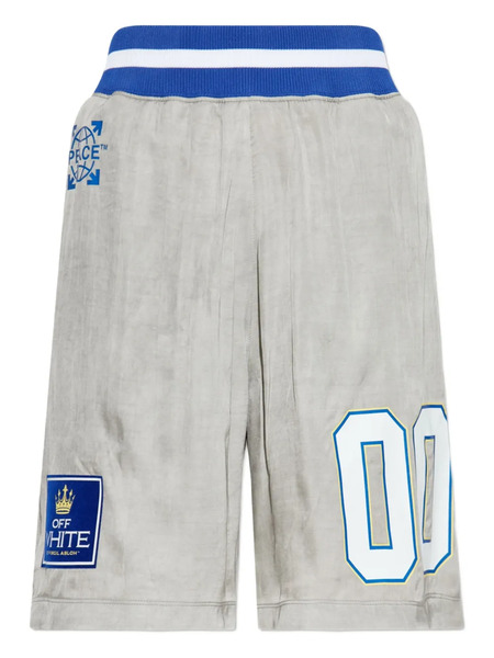  Off-white Number-print Shorts - Grey 
