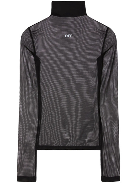  Off-white Off Stamp Long-sleeve Top - Black 