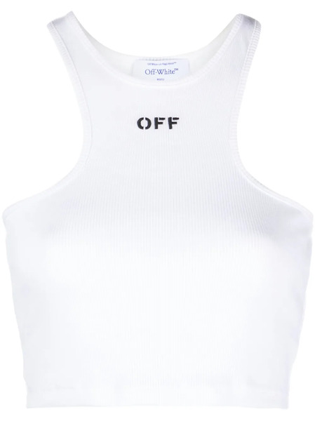  Off-white Off-stamp Ribbed Crop Top 
