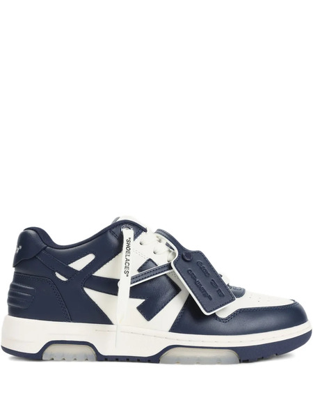  Off-white Out Of Office Arrow-patch Leather Sneakers - Blue 