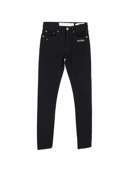  Off-white Pre-owned Slim-fit Trousers - Black 