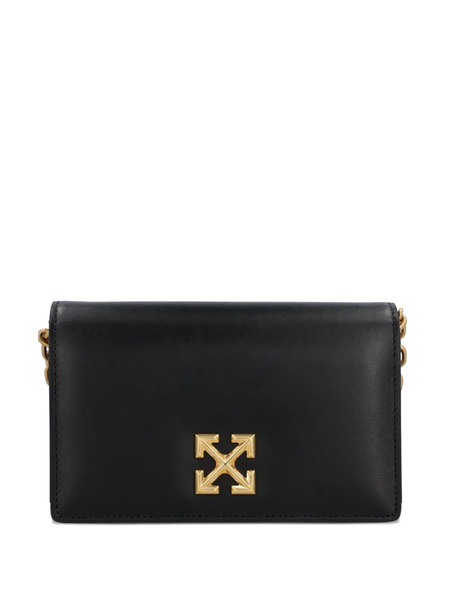  Off-white Pre-owned Small Jitney Chain Shoulder Bag - Black 