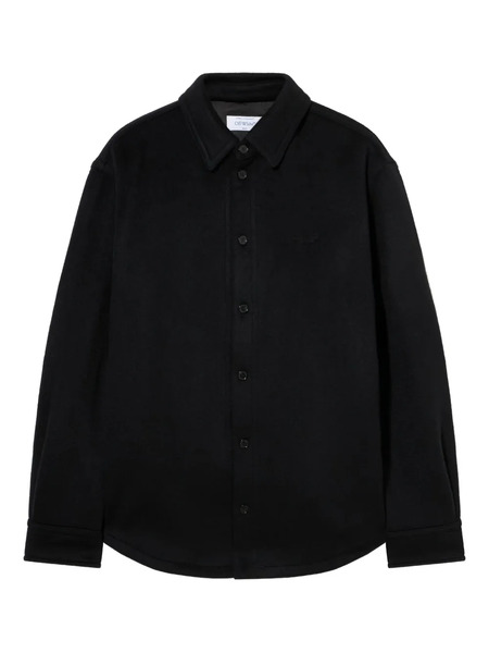  Off-white Quote Military Overshirt - Black 