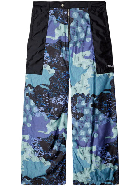  Off-white Samurai Camouflage Cargo Trousers - Blue 