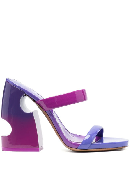  Off-white Shade Meteor Leather Sandals - Purple 