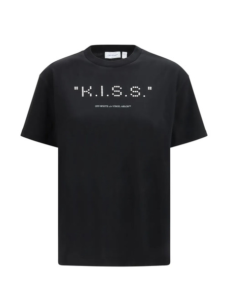  Off-white Slogan-print T-shirt - Black 
